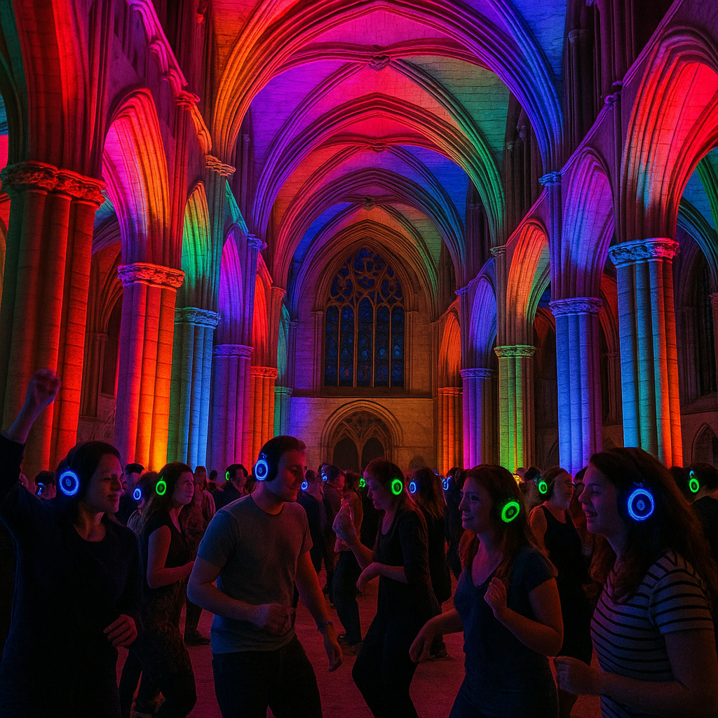 Silent Disco in Malmesbury Abbey - Family